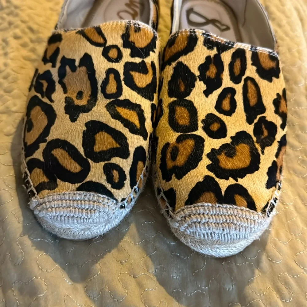 Sam Edelman Khloe Leopard Espadrille Flats